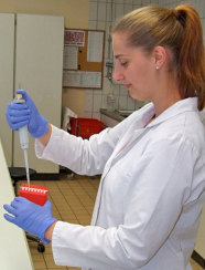 Studierende beim PCR-Ansatz