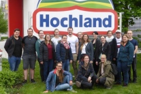 Angehende Labormeister/innen 2018 bei der Firma Hochland in Heimenkirch